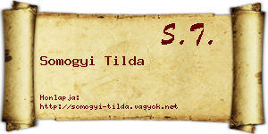 Somogyi Tilda névjegykártya